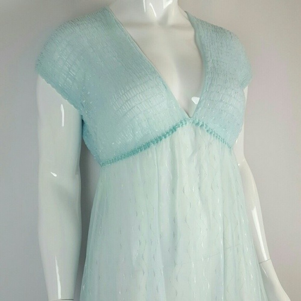 HELD Vintage 70's Gilligan & O'Malley Light Blue Lingerie Nightgown - Picture 4 of 7